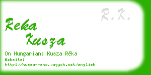 reka kusza business card
